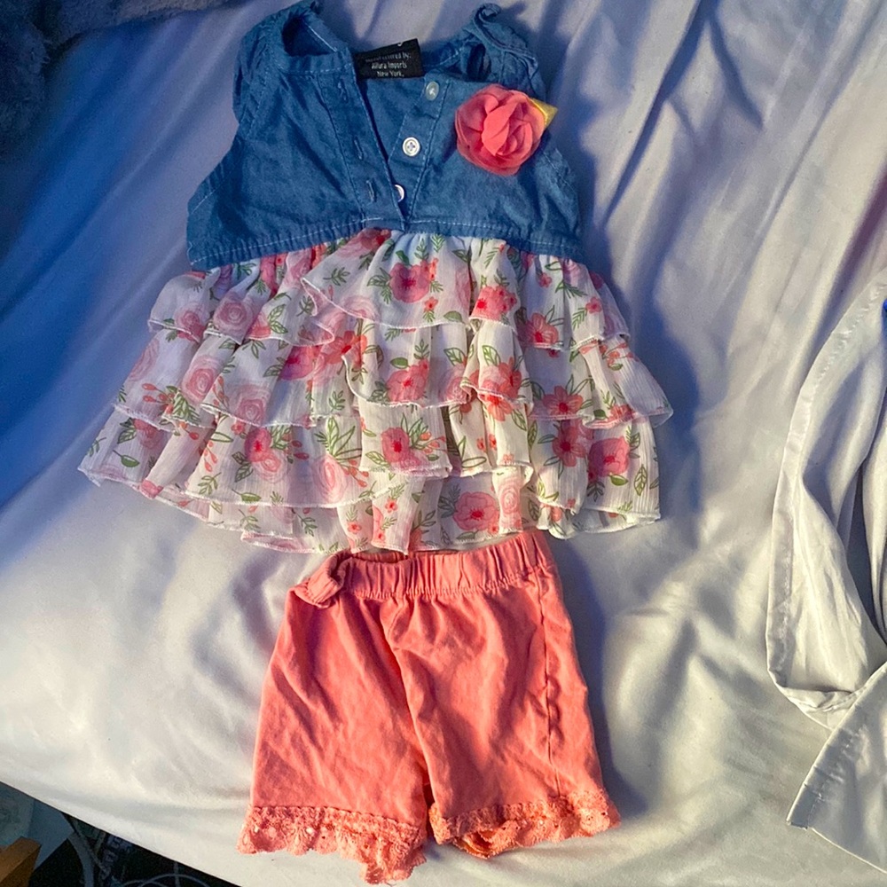 DDG darling 12 month matching blouse and shorts